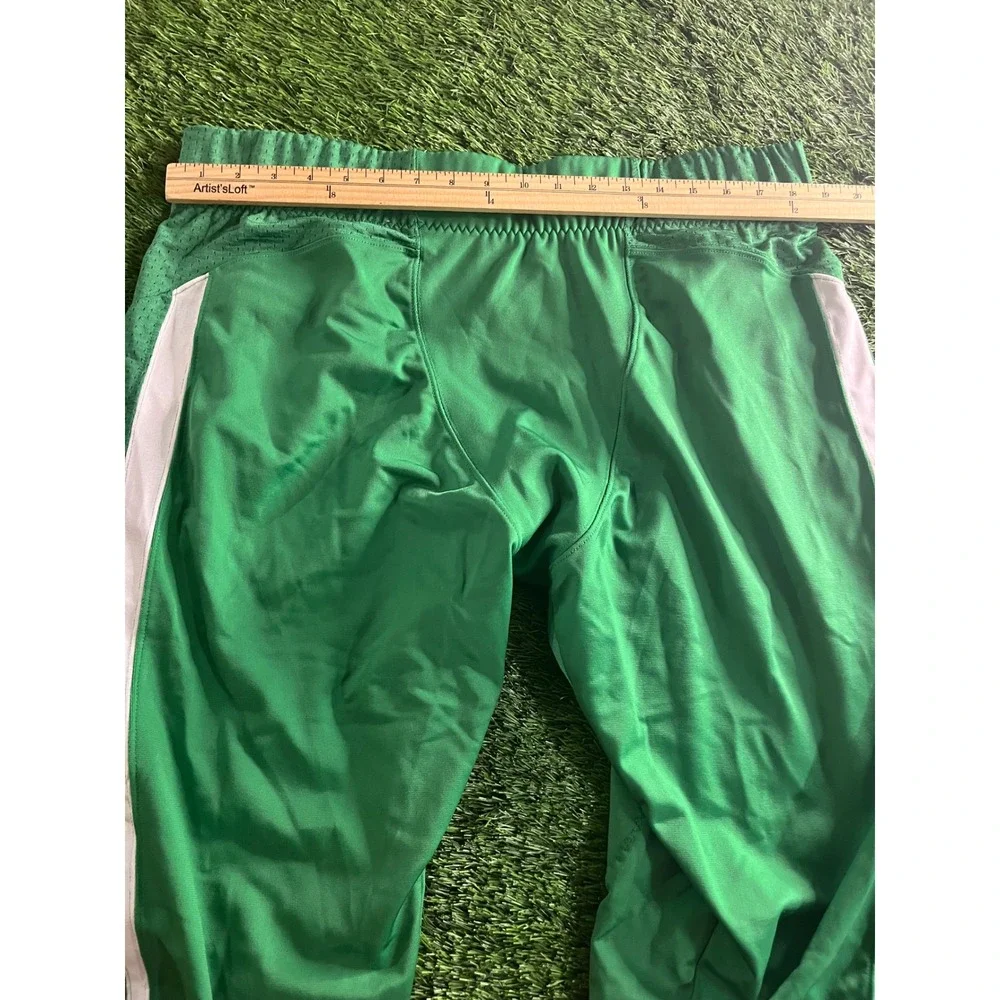 Nike Mens Football Pants 3XL Green White Padded 3/4 Length Integrated Pads